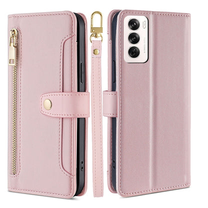 Sheep Texture Cross-body Zipper Wallet Leather Phone Case, For OPPO Reno12 F 5G, For OPPO A3 Pro 5G India, For OPPO Reno12 5G Global, For OPPO A60 4G Global