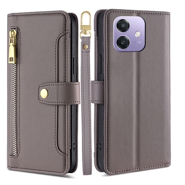 Sheep Texture Cross-body Zipper Wallet Leather Phone Case, For OPPO Find X8s 5G, For OPPO Find X8 Ultra 5G, For OPPO Reno13 F 5G / 4G, For OPPO A3 5G India