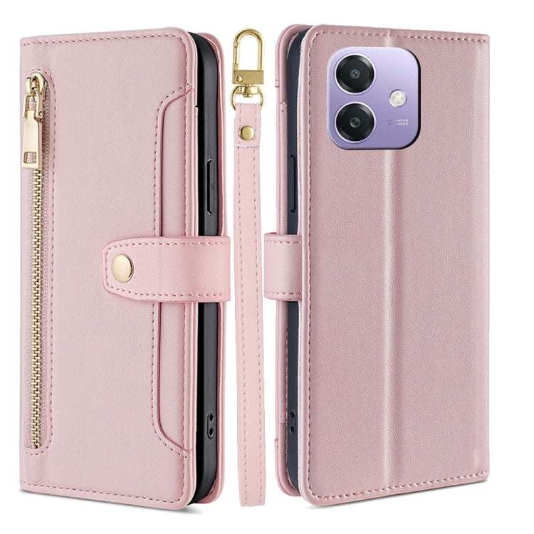Sheep Texture Cross-body Zipper Wallet Leather Phone Case, For OPPO Find X8s 5G, For OPPO Find X8 Ultra 5G, For OPPO Reno13 F 5G / 4G, For OPPO A3 5G India