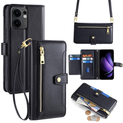 Sheep Texture Cross-body Zipper Wallet Leather Phone Case, For OPPO Find X8s 5G, For OPPO Find X8 Ultra 5G, For OPPO Reno13 F 5G / 4G, For OPPO A3 5G India