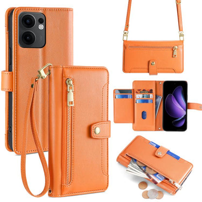 Sheep Texture Cross-body Zipper Wallet Leather Phone Case, For OPPO Find X8s 5G, For OPPO Find X8 Ultra 5G, For OPPO Reno13 F 5G / 4G, For OPPO A3 5G India