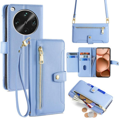 Sheep Texture Cross-body Zipper Wallet Leather Phone Case, For OPPO Find X8s 5G, For OPPO Find X8 Ultra 5G, For OPPO Reno13 F 5G / 4G, For OPPO A3 5G India