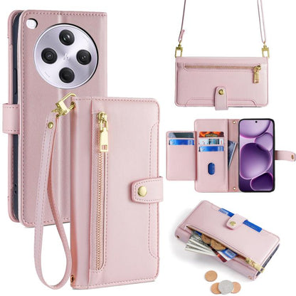Sheep Texture Cross-body Zipper Wallet Leather Phone Case, For OPPO A5 5G 2025 Global, For OPPO Reno14 Pro 5G, For OPPO Reno14 5G, For OPPO Find X8s+ 5G