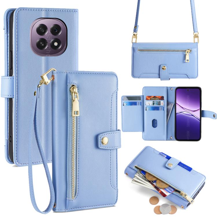 Sheep Texture Cross-body Zipper Wallet Leather Phone Case, For OPPO A5 5G 2025 Global, For OPPO Reno14 Pro 5G, For OPPO Reno14 5G, For OPPO Find X8s+ 5G