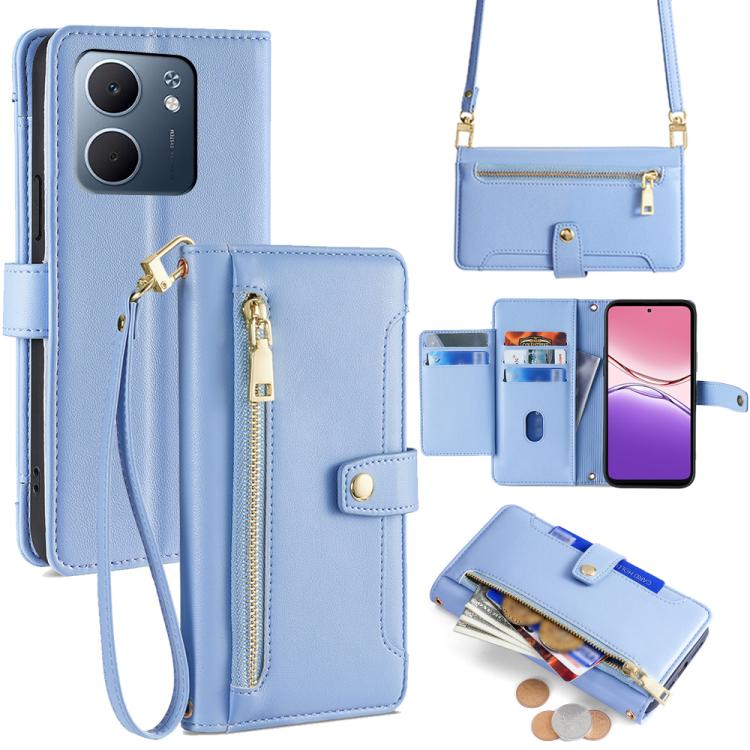 Sheep Texture Cross-body Zipper Wallet Leather Phone Case, For OPPO Find X9 Pro 5G, For OPPO K13 Turbo Pro 5G, For OPPO Reno14 F 5G, For OPPO A5x 5G Global