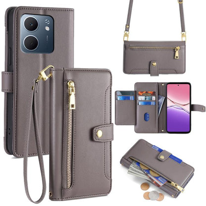 Sheep Texture Cross-body Zipper Wallet Leather Phone Case, For OPPO Find X9 Pro 5G, For OPPO K13 Turbo Pro 5G, For OPPO Reno14 F 5G, For OPPO A5x 5G Global