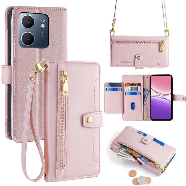 Sheep Texture Cross-body Zipper Wallet Leather Phone Case, For OPPO Find X9 Pro 5G, For OPPO K13 Turbo Pro 5G, For OPPO Reno14 F 5G, For OPPO A5x 5G Global