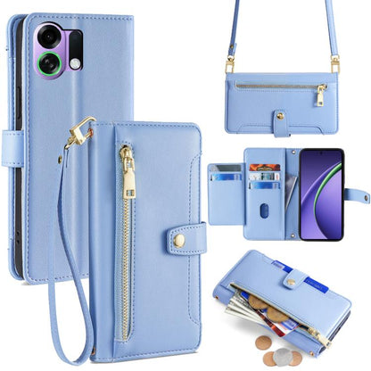 Sheep Texture Cross-body Zipper Wallet Leather Phone Case, For OPPO Find X9 Pro 5G, For OPPO K13 Turbo Pro 5G, For OPPO Reno14 F 5G, For OPPO A5x 5G Global