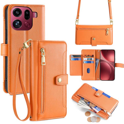Sheep Texture Cross-body Zipper Wallet Leather Phone Case, For OPPO Find X9 Pro 5G, For OPPO K13 Turbo Pro 5G, For OPPO Reno14 F 5G, For OPPO A5x 5G Global