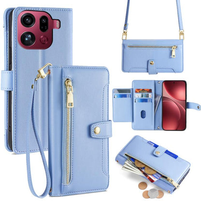 Sheep Texture Cross-body Zipper Wallet Leather Phone Case, For OPPO Find X9 Pro 5G, For OPPO K13 Turbo Pro 5G, For OPPO Reno14 F 5G, For OPPO A5x 5G Global