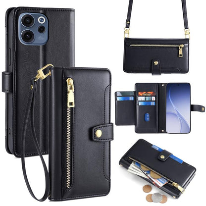 Sheep Texture Cross-body Zipper Wallet Leather Phone Case, For OPPO Find X9s Pro 5G, For OPPO Find X9 Ultra 5G, For OPPO A6s 4G, For OPPO Reno15 F 5G