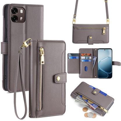 Sheep Texture Cross-body Zipper Wallet Leather Phone Case, For OPPO Find X9s Pro 5G, For OPPO Find X9 Ultra 5G, For OPPO A6s 4G, For OPPO Reno15 F 5G
