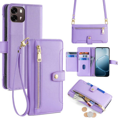 Sheep Texture Cross-body Zipper Wallet Leather Phone Case, For OPPO Find X9s Pro 5G, For OPPO Find X9 Ultra 5G, For OPPO A6s 4G, For OPPO Reno15 F 5G