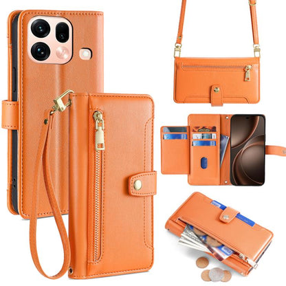 Sheep Texture Cross-body Zipper Wallet Leather Phone Case, For OPPO Find X9s Pro 5G, For OPPO Find X9 Ultra 5G, For OPPO A6s 4G, For OPPO Reno15 F 5G
