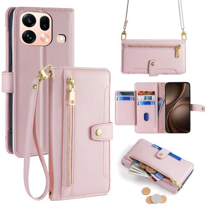 Sheep Texture Cross-body Zipper Wallet Leather Phone Case, For OPPO Find X9s Pro 5G, For OPPO Find X9 Ultra 5G, For OPPO A6s 4G, For OPPO Reno15 F 5G