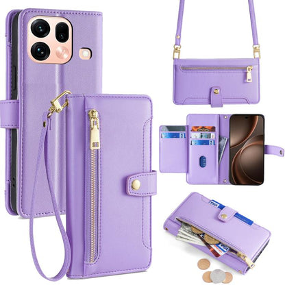 Sheep Texture Cross-body Zipper Wallet Leather Phone Case, For OPPO Find X9s Pro 5G, For OPPO Find X9 Ultra 5G, For OPPO A6s 4G, For OPPO Reno15 F 5G