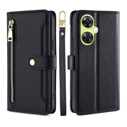 Sheep Texture Cross-body Zipper Wallet Leather Phone Case, For OnePlus Nord CE3 5G, For OnePlus Nord CE 3 Lite 5G