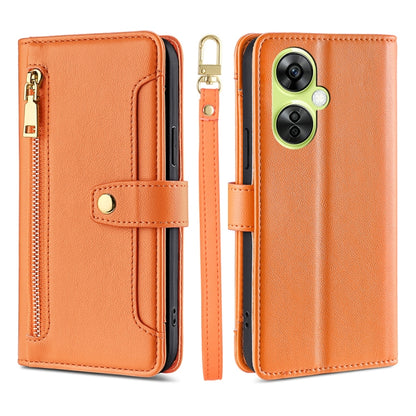 Sheep Texture Cross-body Zipper Wallet Leather Phone Case, For OnePlus Nord CE3 5G, For OnePlus Nord CE 3 Lite 5G