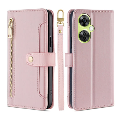 Sheep Texture Cross-body Zipper Wallet Leather Phone Case, For OnePlus Nord CE3 5G, For OnePlus Nord CE 3 Lite 5G