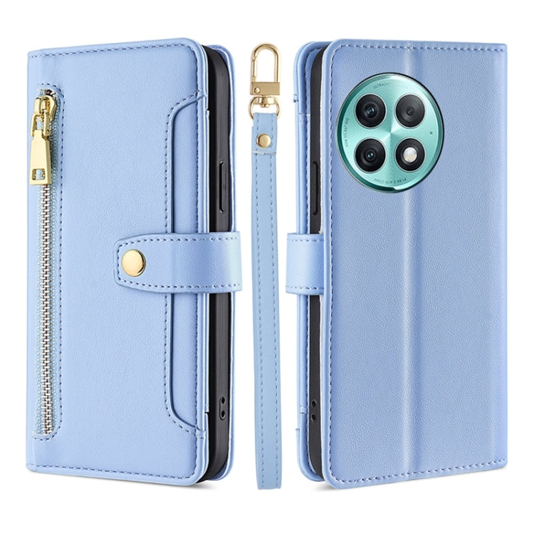 Sheep Texture Cross-body Zipper Wallet Leather Phone Case, For OnePlus Nord CE 4 Lite 5G, For OnePlus Ace 3V 5G, For OnePlus Nord CE4, For OnePlus Ace 2 Pro