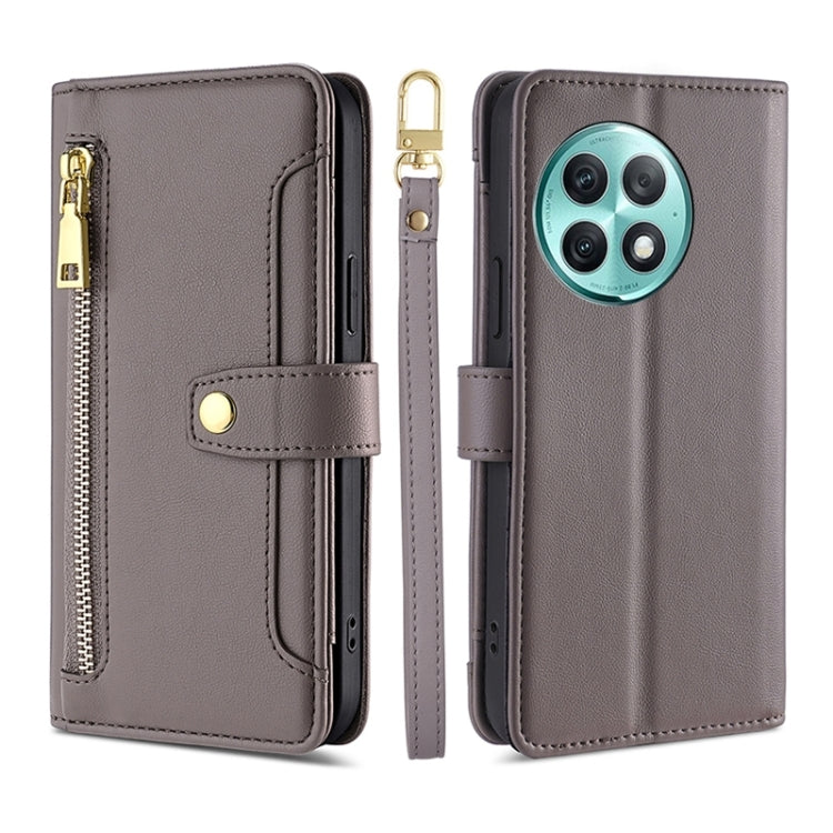 Sheep Texture Cross-body Zipper Wallet Leather Phone Case, For OnePlus Nord CE 4 Lite 5G, For OnePlus Ace 3V 5G, For OnePlus Nord CE4, For OnePlus Ace 2 Pro