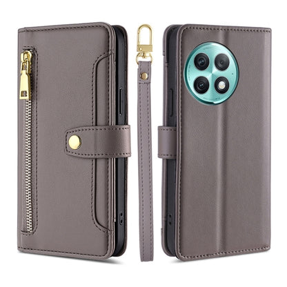 Sheep Texture Cross-body Zipper Wallet Leather Phone Case, For OnePlus Nord CE 4 Lite 5G, For OnePlus Ace 3V 5G, For OnePlus Nord CE4, For OnePlus Ace 2 Pro