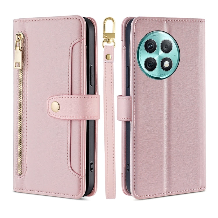Sheep Texture Cross-body Zipper Wallet Leather Phone Case, For OnePlus Nord CE 4 Lite 5G, For OnePlus Ace 3V 5G, For OnePlus Nord CE4, For OnePlus Ace 2 Pro