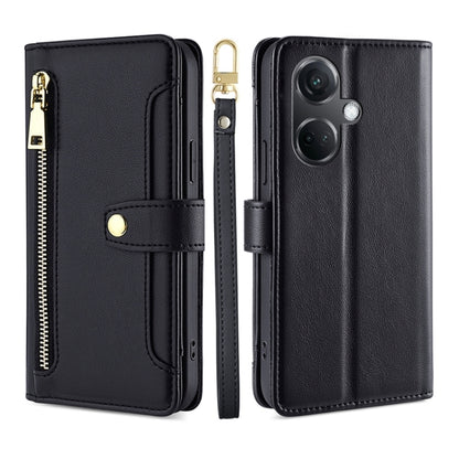 Sheep Texture Cross-body Zipper Wallet Leather Phone Case, For OnePlus Nord CE3 5G, For OnePlus Nord CE 3 Lite 5G