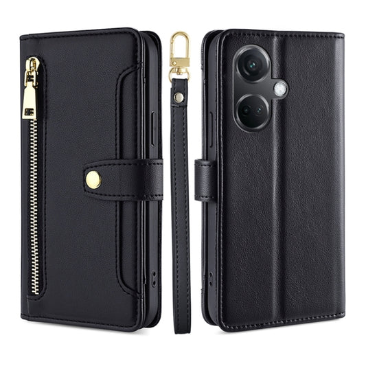 Sheep Texture Cross-body Zipper Wallet Leather Phone Case, For OnePlus Nord CE3 5G, For OnePlus Nord CE 3 Lite 5G