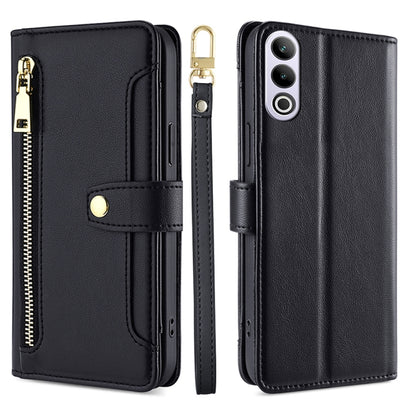 Sheep Texture Cross-body Zipper Wallet Leather Phone Case, For OnePlus Nord CE 4 Lite 5G, For OnePlus Ace 3V 5G, For OnePlus Nord CE4, For OnePlus Ace 2 Pro