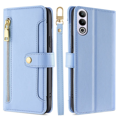 Sheep Texture Cross-body Zipper Wallet Leather Phone Case, For OnePlus Nord CE 4 Lite 5G, For OnePlus Ace 3V 5G, For OnePlus Nord CE4, For OnePlus Ace 2 Pro