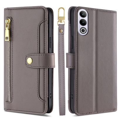Sheep Texture Cross-body Zipper Wallet Leather Phone Case, For OnePlus Nord CE 4 Lite 5G, For OnePlus Ace 3V 5G, For OnePlus Nord CE4, For OnePlus Ace 2 Pro