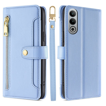 Sheep Texture Cross-body Zipper Wallet Leather Phone Case, For OnePlus Nord CE 4 Lite 5G, For OnePlus Ace 3V 5G, For OnePlus Nord CE4, For OnePlus Ace 2 Pro
