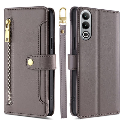 Sheep Texture Cross-body Zipper Wallet Leather Phone Case, For OnePlus Nord CE 4 Lite 5G, For OnePlus Ace 3V 5G, For OnePlus Nord CE4, For OnePlus Ace 2 Pro