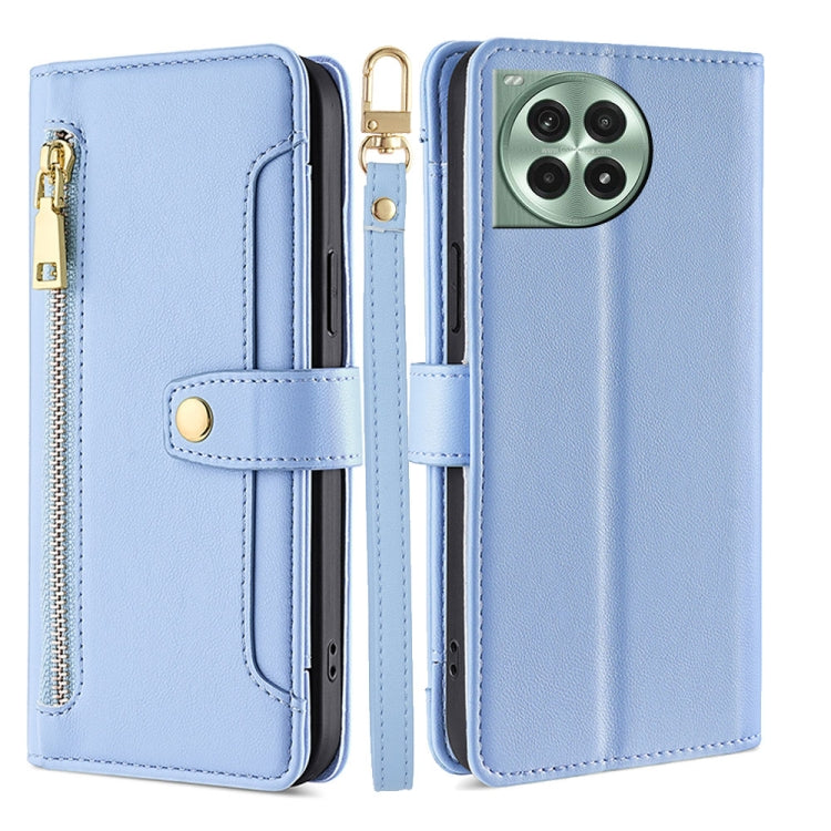 Sheep Texture Cross-body Zipper Wallet Leather Phone Case, For OnePlus Ace 5 Ultra / Nord 5, For OnePlus Ace 5 Racing / Nord CE5, For OnePlus Ace 5 / 5 Pro, For OnePlus Ace 3 Pro 5G