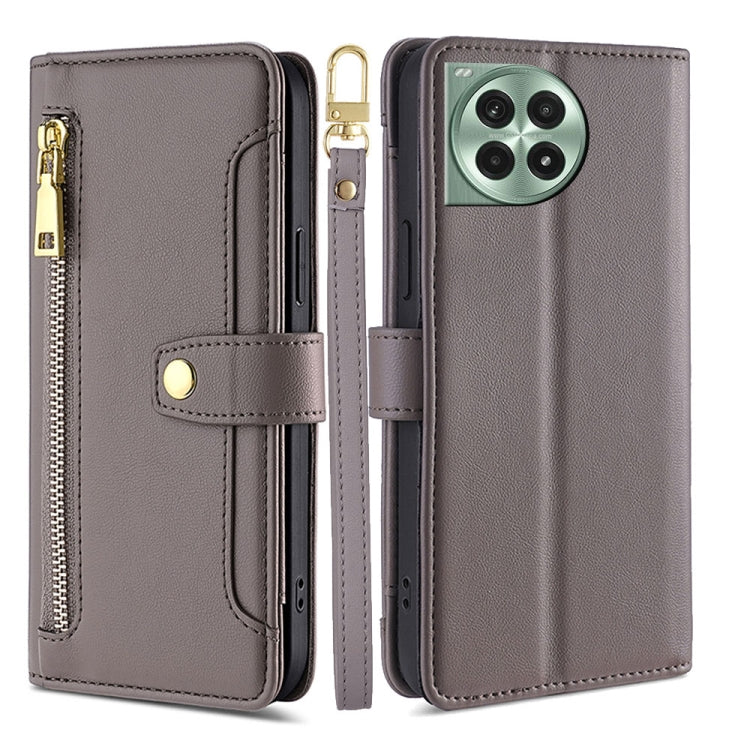 Sheep Texture Cross-body Zipper Wallet Leather Phone Case, For OnePlus Ace 5 Ultra / Nord 5, For OnePlus Ace 5 Racing / Nord CE5, For OnePlus Ace 5 / 5 Pro, For OnePlus Ace 3 Pro 5G
