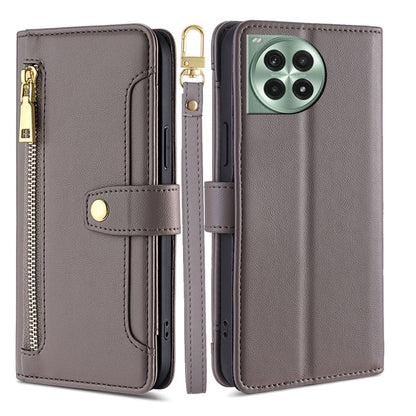 Sheep Texture Cross-body Zipper Wallet Leather Phone Case, For OnePlus Ace 5 Ultra / Nord 5, For OnePlus Ace 5 Racing / Nord CE5, For OnePlus Ace 5 / 5 Pro, For OnePlus Ace 3 Pro 5G