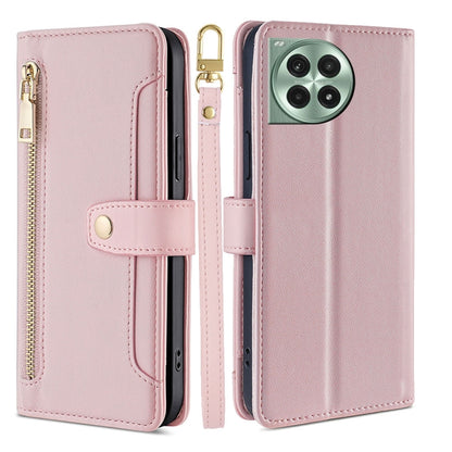 Sheep Texture Cross-body Zipper Wallet Leather Phone Case, For OnePlus Ace 5 Ultra / Nord 5, For OnePlus Ace 5 Racing / Nord CE5, For OnePlus Ace 5 / 5 Pro, For OnePlus Ace 3 Pro 5G