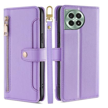 Sheep Texture Cross-body Zipper Wallet Leather Phone Case, For OnePlus Ace 5 Ultra / Nord 5, For OnePlus Ace 5 Racing / Nord CE5, For OnePlus Ace 5 / 5 Pro, For OnePlus Ace 3 Pro 5G