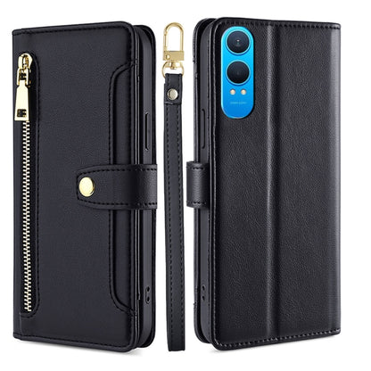 Sheep Texture Cross-body Zipper Wallet Leather Phone Case, For OnePlus Nord CE 4 Lite 5G, For OnePlus Ace 3V 5G, For OnePlus Nord CE4, For OnePlus Ace 2 Pro
