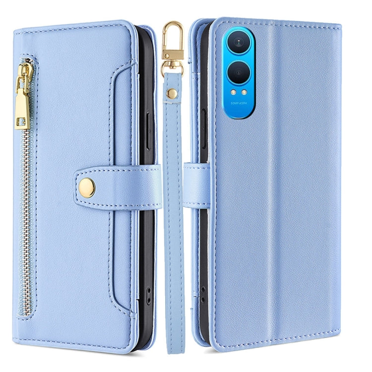 Sheep Texture Cross-body Zipper Wallet Leather Phone Case, For OnePlus Nord CE 4 Lite 5G, For OnePlus Ace 3V 5G, For OnePlus Nord CE4, For OnePlus Ace 2 Pro