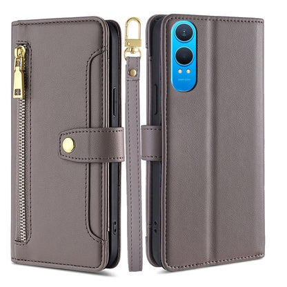 Sheep Texture Cross-body Zipper Wallet Leather Phone Case, For OnePlus Nord CE 4 Lite 5G, For OnePlus Ace 3V 5G, For OnePlus Nord CE4, For OnePlus Ace 2 Pro