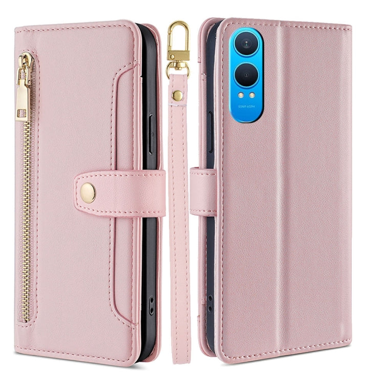 Sheep Texture Cross-body Zipper Wallet Leather Phone Case, For OnePlus Nord CE 4 Lite 5G, For OnePlus Ace 3V 5G, For OnePlus Nord CE4, For OnePlus Ace 2 Pro