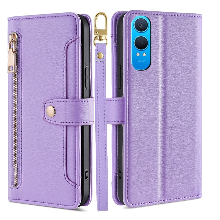 Sheep Texture Cross-body Zipper Wallet Leather Phone Case, For OnePlus Nord CE 4 Lite 5G, For OnePlus Ace 3V 5G, For OnePlus Nord CE4, For OnePlus Ace 2 Pro
