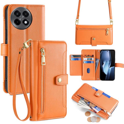 Sheep Texture Cross-body Zipper Wallet Leather Phone Case, For OnePlus Ace 5 Ultra / Nord 5, For OnePlus Ace 5 Racing / Nord CE5, For OnePlus Ace 5 / 5 Pro, For OnePlus Ace 3 Pro 5G