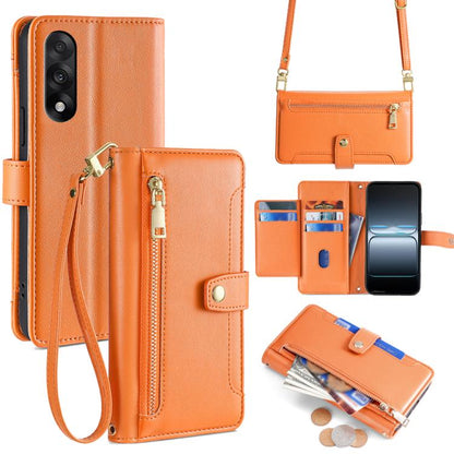 Sheep Texture Cross-body Zipper Wallet Leather Phone Case, For OnePlus Ace 5 Ultra / Nord 5, For OnePlus Ace 5 Racing / Nord CE5, For OnePlus Ace 5 / 5 Pro, For OnePlus Ace 3 Pro 5G