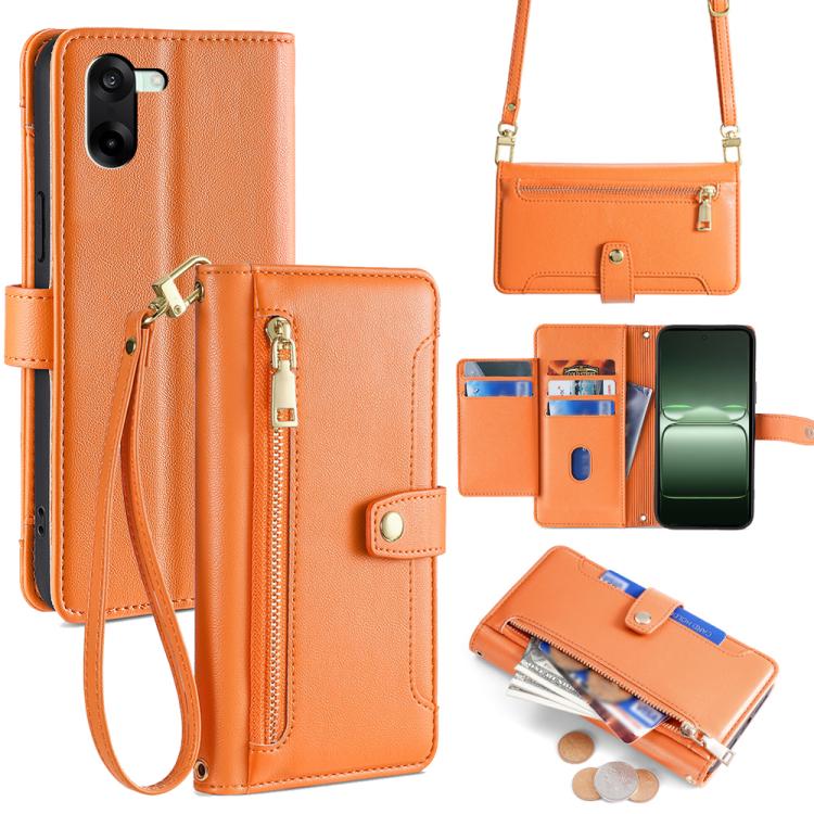 Sheep Texture Cross-body Zipper Wallet Leather Phone Case, For OnePlus Ace 5 Ultra / Nord 5, For OnePlus Ace 5 Racing / Nord CE5, For OnePlus Ace 5 / 5 Pro, For OnePlus Ace 3 Pro 5G