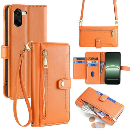 Sheep Texture Cross-body Zipper Wallet Leather Phone Case, For OnePlus Ace 5 Ultra / Nord 5, For OnePlus Ace 5 Racing / Nord CE5, For OnePlus Ace 5 / 5 Pro, For OnePlus Ace 3 Pro 5G