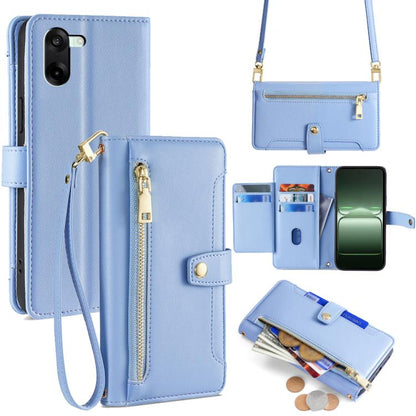 Sheep Texture Cross-body Zipper Wallet Leather Phone Case, For OnePlus Ace 5 Ultra / Nord 5, For OnePlus Ace 5 Racing / Nord CE5, For OnePlus Ace 5 / 5 Pro, For OnePlus Ace 3 Pro 5G