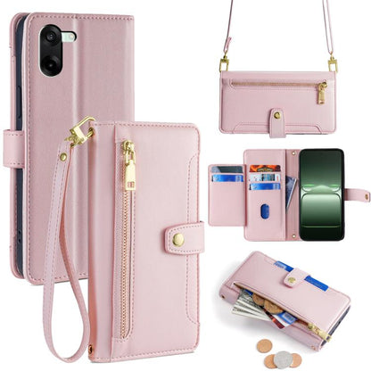 Sheep Texture Cross-body Zipper Wallet Leather Phone Case, For OnePlus Ace 5 Ultra / Nord 5, For OnePlus Ace 5 Racing / Nord CE5, For OnePlus Ace 5 / 5 Pro, For OnePlus Ace 3 Pro 5G